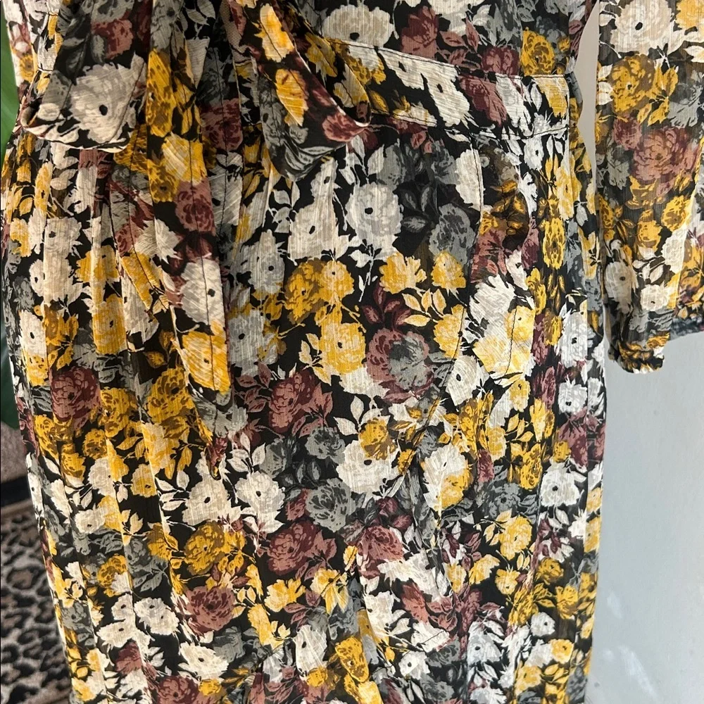 Abercrombie & Fitch Floral High Low Dress Size Lg NWOT